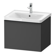 Duravit Meuble sous-lavabo D-Neo 58,4x45,2x44cm, 1 porte, wd, noir/Grap ma-1