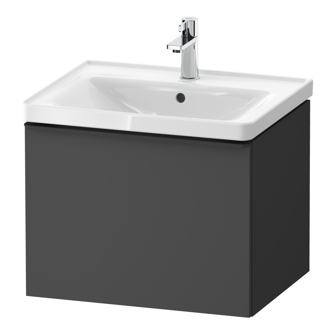 Duravit Meuble sous-lavabo D-Neo 58,4x45,2x44cm, 1 porte, wd, noir/Grap ma