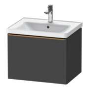 Duravit Meuble sous-lavabo D-Neo 58,4x45,2x44cm, 1 tiroir, bois, gris mat