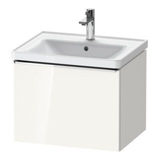 Duravit Meuble sous lavabo D-Neo 58,4x45,2x44cm, 1 tiroir, suspendu, chr/blc hgl