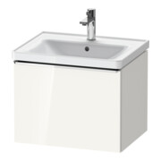 Duravit Meuble sous lavabo D-Neo 58,4x45,2x44cm, 1 tiroir, suspendu, chr/blc hgl