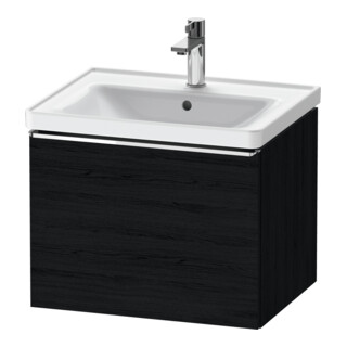 Duravit Meuble sous lavabo D-Neo 58,4x45,2x44cm, 1 tiroir, suspendu, chr/chêne noir