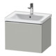 Duravit Meuble sous-lavabo D-Neo 58,4x45,2x44cm, 1 tiroir, suspendu, chrome/béton-1