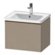 Duravit Meuble sous lavabo D-Neo 58,4x45,2x44cm, 1 tiroir, wd, bronze patiné/lin-1