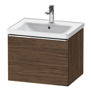 Duravit Meuble sous-lavabo D-Neo 58,4x45,2x44cm, 1 tiroir, wd, chr/noisette foncé