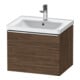 Duravit Meuble sous-lavabo D-Neo 58,4x45,2x44cm, 1 tiroir, wd, chr/noisette foncé-1