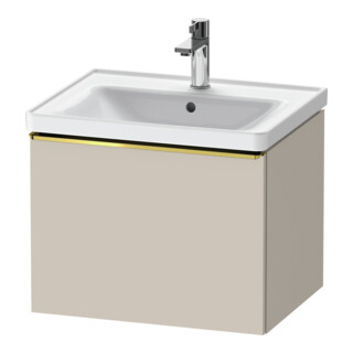 Duravit Meuble sous lavabo D-Neo 58,4x45,2x44cm, 1 tiroir, wd, g pol/Taupe ma