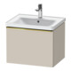 Duravit Meuble sous lavabo D-Neo 58,4x45,2x44cm, 1 tiroir, wd, g pol/Taupe ma-1