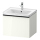 Duravit Meuble sous-lavabo D-Neo 58,4x45,2x44cm, 1 tiroir, wd, noir/blanc hgl-1