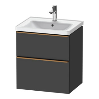 Duravit Meuble sous lavabo D-Neo 58,4x45,2x62,5 cm, 1 porte, b chêne/gris mat