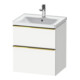 Duravit Meuble sous lavabo D-Neo 58,4x45,2x62,5 cm, 1 porte, blanc brillant/mat-1