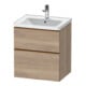 Duravit Meuble sous-lavabo D-Neo 58,4x45,2x62,5 cm, 1 porte, blanc marbré-1