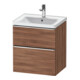 Duravit Meuble sous-lavabo D-Neo 58,4x45,2x62,5 cm, 1 porte, chr/noisette nat.-1