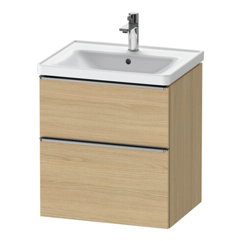 Duravit Meuble sous lavabo D-Neo 58,4x45,2x62,5 cm, 1 porte, ES chêne/ébène naturel
