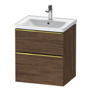 Duravit Meuble sous lavabo D-Neo 58,4x45,2x62,5 cm, 1 porte, gris poli/nuancé foncé
