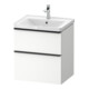 Duravit Meuble sous-lavabo D-Neo 58,4x45,2x62,5 cm, 1 porte, noir/blanc mat-1