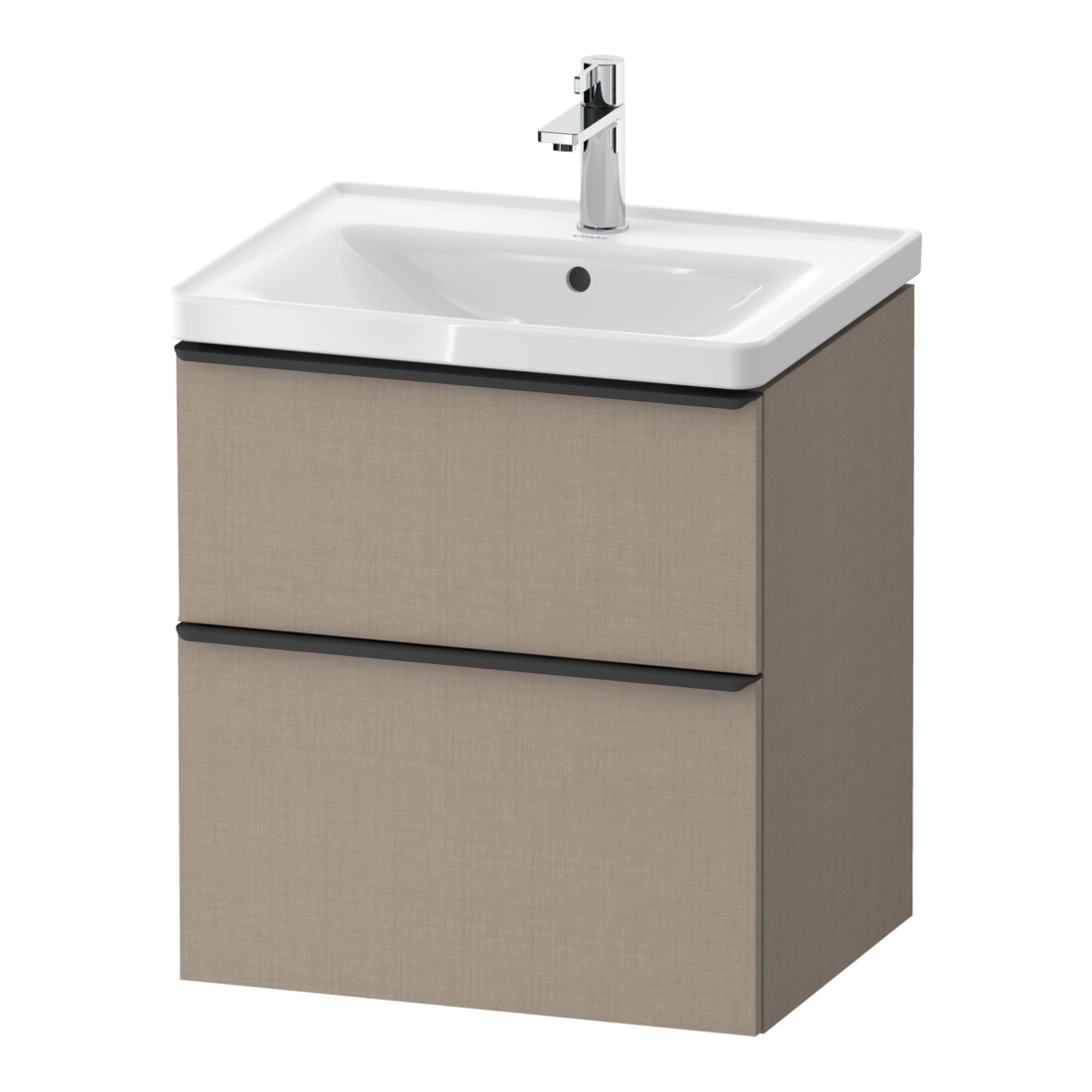 Duravit Meuble sous lavabo D-Neo 58,4x45,2x62,5 cm, 1 porte, noir/lin