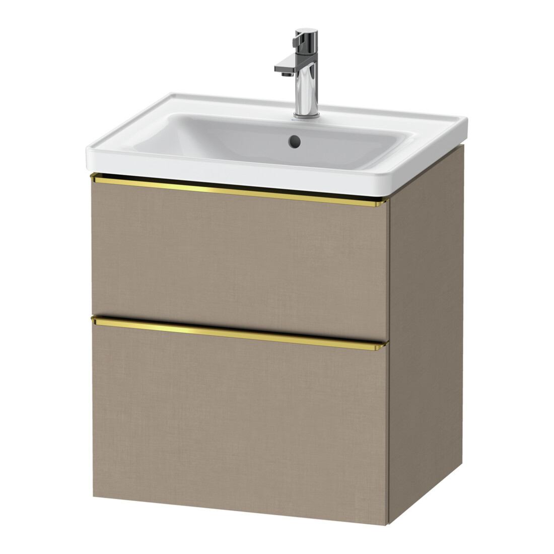 Duravit Meuble sous-lavabo D-Neo 58,4x45,2x62,5 cm, 1 porte, or poli/lin