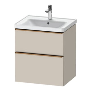 Duravit Meuble sous-lavabo D-Neo 58,4x45,2x62,5 cm, 1 porte, taupe mat