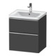 Duravit Meuble sous lavabo D-Neo 58,4x45,2x62,5 cm, 1 tiroir, chr/Grap ma-1