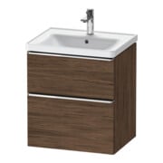 Duravit Meuble sous lavabo D-Neo 58,4x45,2x62,5 cm, 1 tiroir, chr/noisette foncé