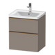 Duravit Meuble sous-lavabo D-Neo 58,4x45,2x62,5cm, 1 porte, blanc brillant/Basique-1