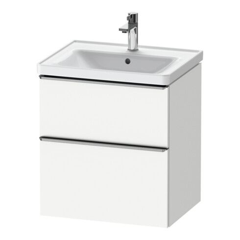 Duravit Meuble sous lavabo D-Neo 58,4x45,2x62,5cm, 1 porte, blanc mat/bois