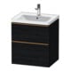 Duravit Meuble sous-lavabo D-Neo 58,4x45,2x62,5cm, 1 porte, chêne noir brossé-1