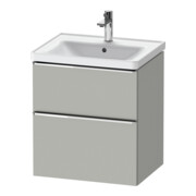 Duravit Meuble sous lavabo D-Neo 58,4x45,2x62,5cm, 1 porte, chr/béton ma