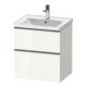 Duravit Meuble sous lavabo D-Neo 58,4x45,2x62,5cm, 1 porte, ES blanc/bois laqué brillant-1