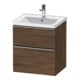Duravit Meuble sous-lavabo D-Neo 58,4x45,2x62,5cm, 1 porte, ES chêne foncé/naturel-1