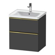 Duravit Meuble sous lavabo D-Neo 58,4x45,2x62,5cm, 1 porte, gris pâle/gris mat