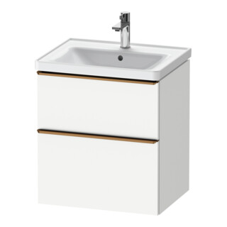 Duravit Meuble sous lavabo D-Neo 58,4x45,2x62,5cm, 1 tiroir, bronze mat/blanc
