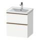 Duravit Meuble sous lavabo D-Neo 58,4x45,2x62,5cm, 1 tiroir, bronze mat/blanc-1
