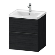 Duravit Meuble sous-lavabo D-Neo 58,4x45,2x62,5cm, 1 tiroir, noir/œuf noir