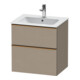 Duravit Meuble sous-lavabo D-Neo 61x46,2 cm, b chêne/blanc, 1 tiroir, 1 coulissant-1
