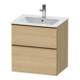 Duravit Meuble sous-lavabo D-Neo 61x46,2 cm, b chêne/églantier, 1 porte, 1 tiroir-1