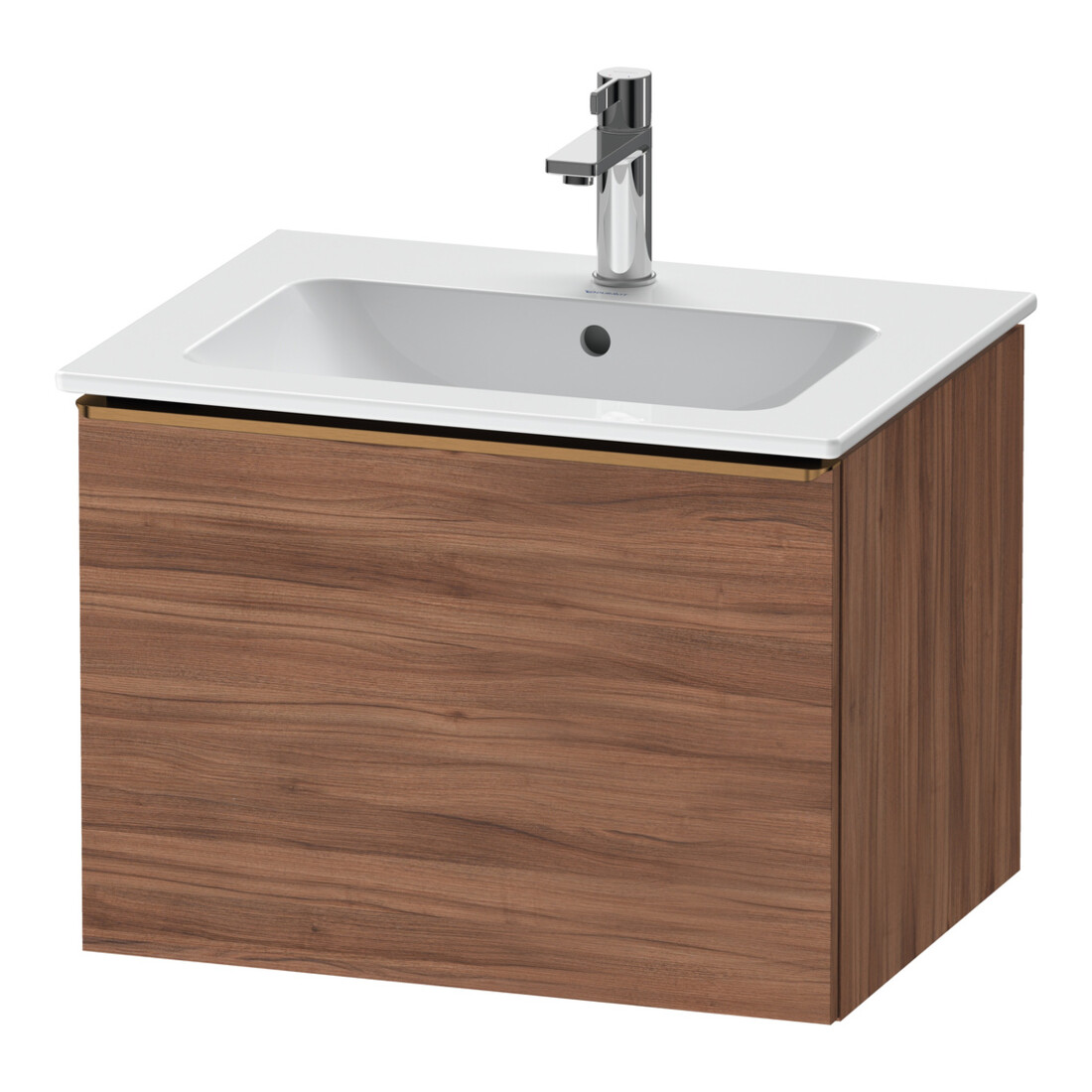 Duravit Meuble sous-lavabo D-Neo 61x46,2 cm, b geb/Nu Nat, 1 tiroir, suspendu