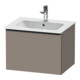 Duravit Meuble sous-lavabo D-Neo 61x46,2 cm, blanc/Bas ma, 1 tiroir, suspendu mural-1