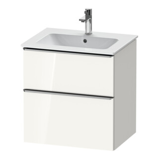 Duravit Meuble sous lavabo D-Neo 61x46,2 cm, blanc brillant, 1 porte, 1 tiroir
