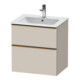 Duravit Meuble sous lavabo D-Neo 61x46,2 cm, blanc brillant, 1 porte, 1 tiroir-1