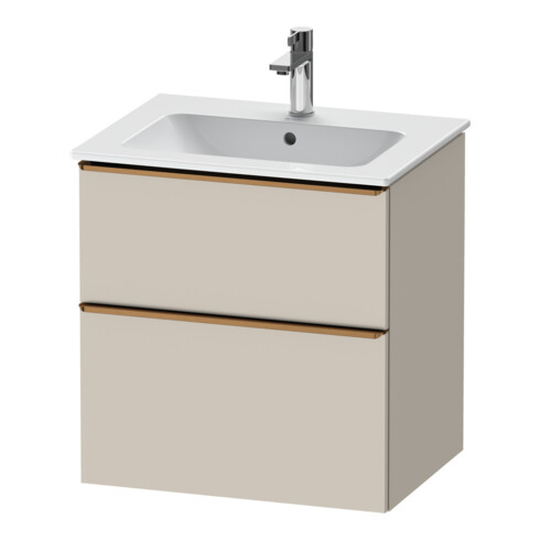 Duravit Meuble sous lavabo D-Neo 61x46,2 cm, blanc brillant, 1 porte, 1 tiroir
