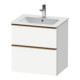 Duravit Meuble sous lavabo D-Neo 61x46,2 cm, blanc brillant, 1 tiroir, 1 coulissant-1