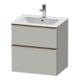 Duravit Meuble sous-lavabo D-Neo 61x46,2 cm, blanc/gris, 1 porte, 1 tiroir-1