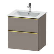 Duravit Meuble sous-lavabo D-Neo 61x46,2 cm, blanc poli/Bas m, 1 porte, 1 tiroir