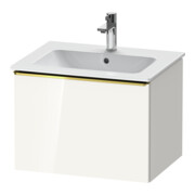 Duravit Meuble sous-lavabo D-Neo 61x46,2 cm, blanc poli/haut brillant, 1 tiroir, suspendu-1