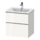 Duravit Meuble sous lavabo D-Neo 61x46,2 cm, c/w hgl, 1 tiroir, 1 coulissant-1