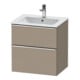 Duravit Meuble sous-lavabo D-Neo 61x46,2 cm, ch/lin, 1 tiroir, 1 coulissant-1