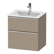Duravit Meuble sous-lavabo D-Neo 61x46,2 cm, ch/lin, 1 tiroir, 1 coulissant