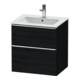 Duravit Meuble sous-lavabo D-Neo 61x46,2 cm, ch/noir mat, 1 tiroir, 1 coulissant-1